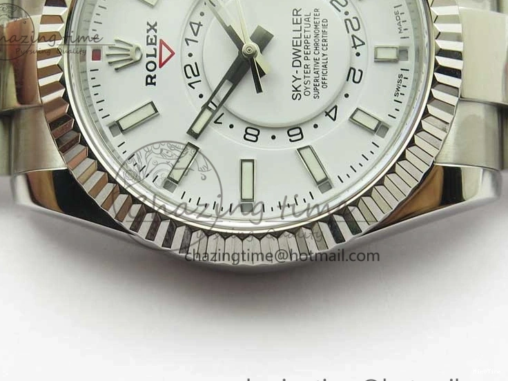 MiroTime 0503 Sky-Dweller 326934 SS Noob 1:1 Best Edition White Dial on SS Bracelet Asian 23J to TechFriendly 2880